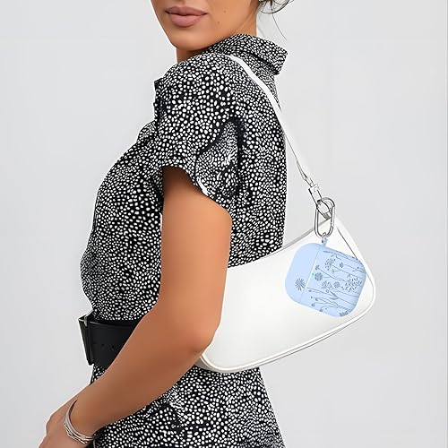 Miniatura 7 de Funda compatible con AirPods de 21 generación, funda de silicona suave grabada con llavero para Apple AirPod 2 y 1, LED frontal visible, regalo de