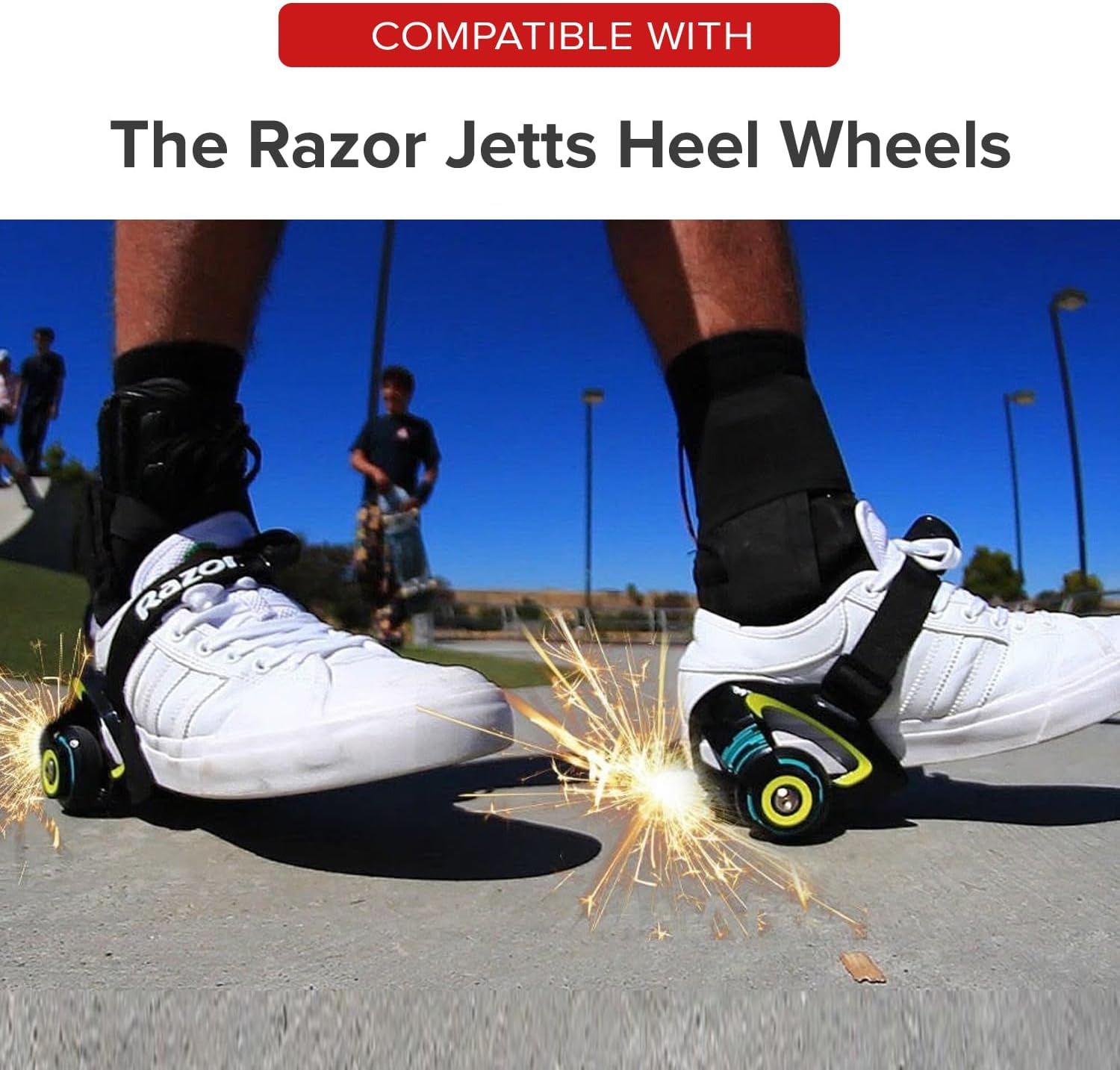 AlveyTech Replacement Spark Cartridges for the Razor Jetts Heel Wheels (Pack of 4) - Four Cartridge Kit, Compatible with Both Jetts and Jetts DLX Skate Models, Accessories for Kids Shoe Wheel Skates