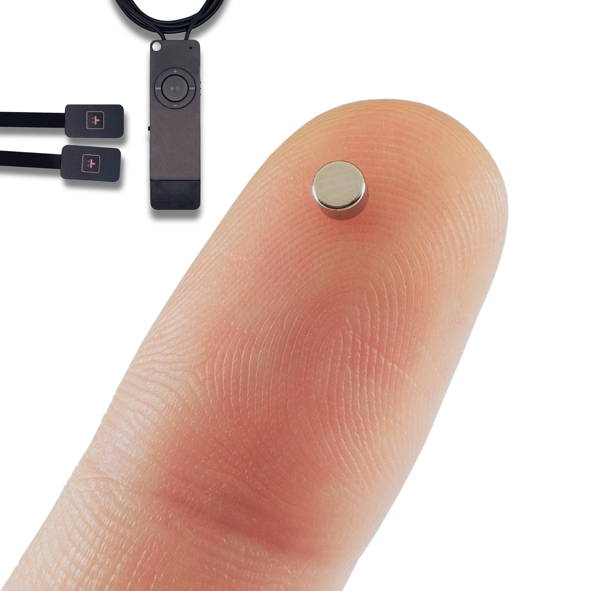 PingaOcultoSpy Earpiece Wireless Earphones Invisible Hidden Mini Headset Exam MP3 for Recordings with Footswitches - Secret Earphone Micro Listening Device Hearing Ear Cheating (Spy Earpiece Nano V2)
