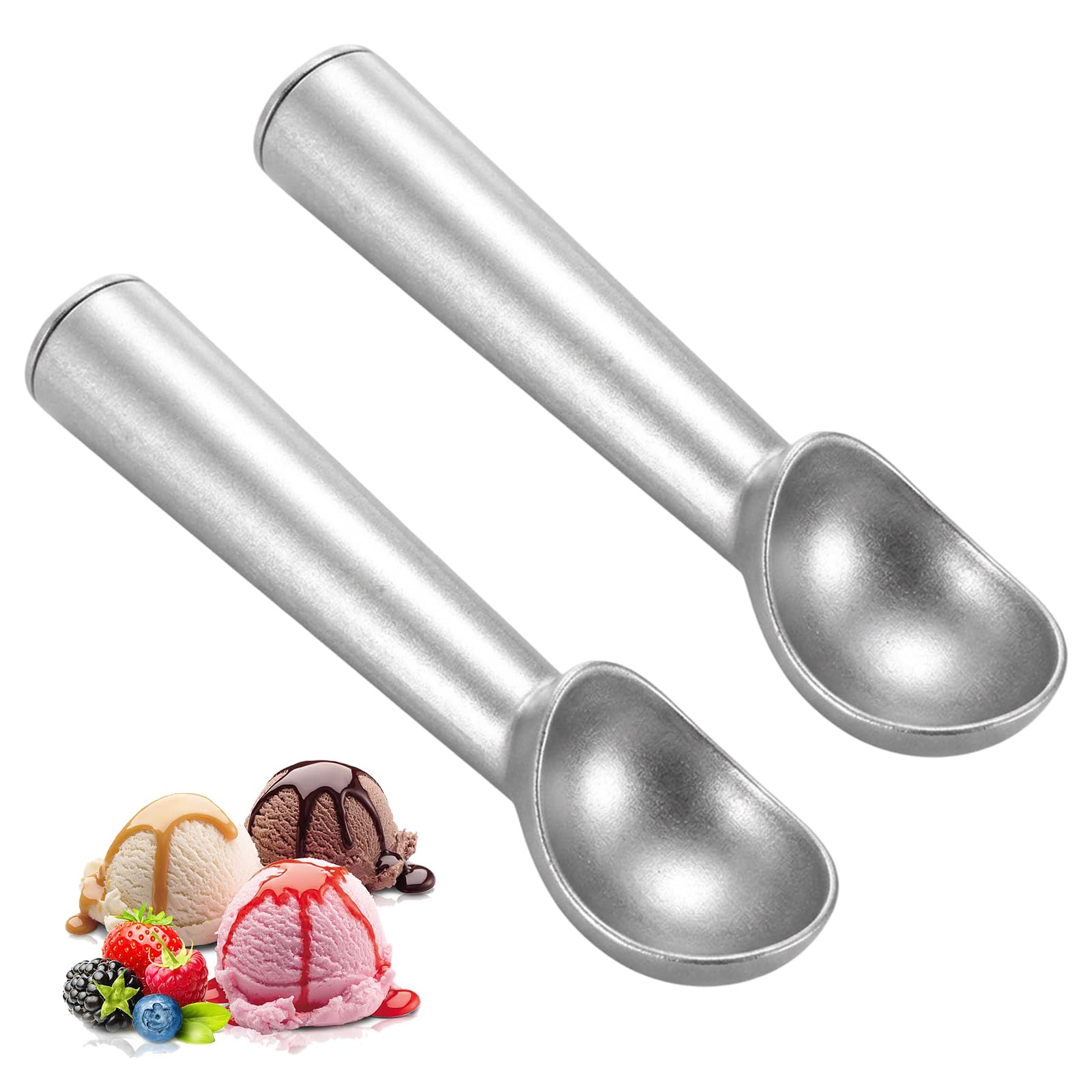 2 Pcs Ice Cream Scoop, Small Ice Cream Scoops, Cookie Scoop for Baking, Heated Ice Cream Scoop, Melon Baller for Hard Ice Cream, Sorbet,Melon Balls ‌​​​⁠​⁠‍‬​​﻿​‌‬‬‬​﻿‍​​⁠​​‬‌​‬​​‌​​​‍​​﻿‍​﻿​⁠‬‌