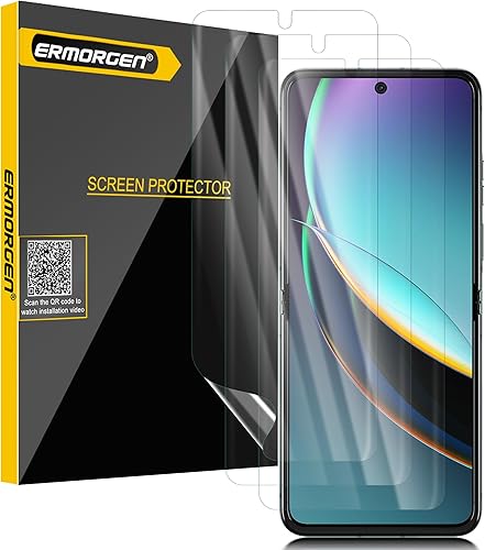 Paquete de 3 protectores de pantalla interiores compatibles con Motorola Razr 2024, Razr+Razr Plus 2024, Razr 2023, Razr +Razr Plus 2023 HD