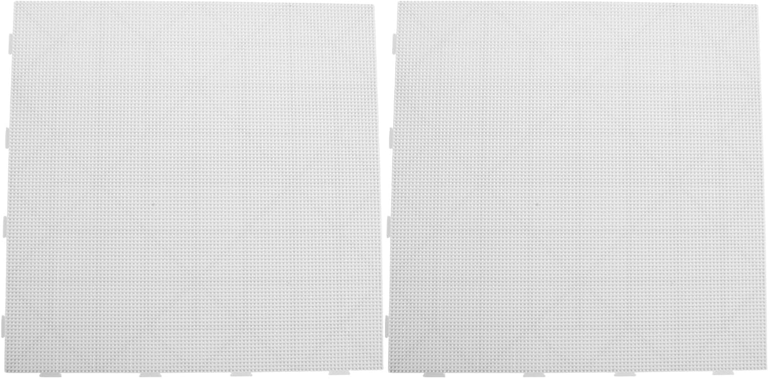 2pcs Fuse Bead Pattern Boards White Square PC Plates