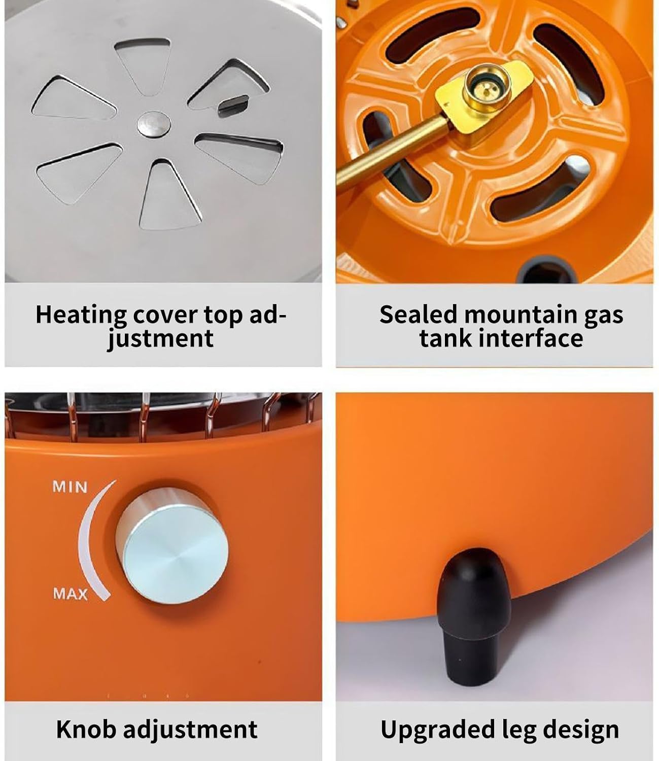 Tent Heater, Portable Outdoor Gas Stove Cooker, Camp Heater for Travel, Hiking, Patio, Ice Fishing, Garden, Garage, Winter Camping, Late Autumn Use