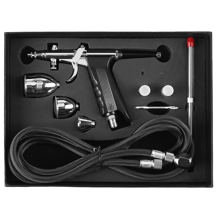 Buy Airbrush Kit MultiPurpose Gravity Airbrushing System Set 0.3mm 0
