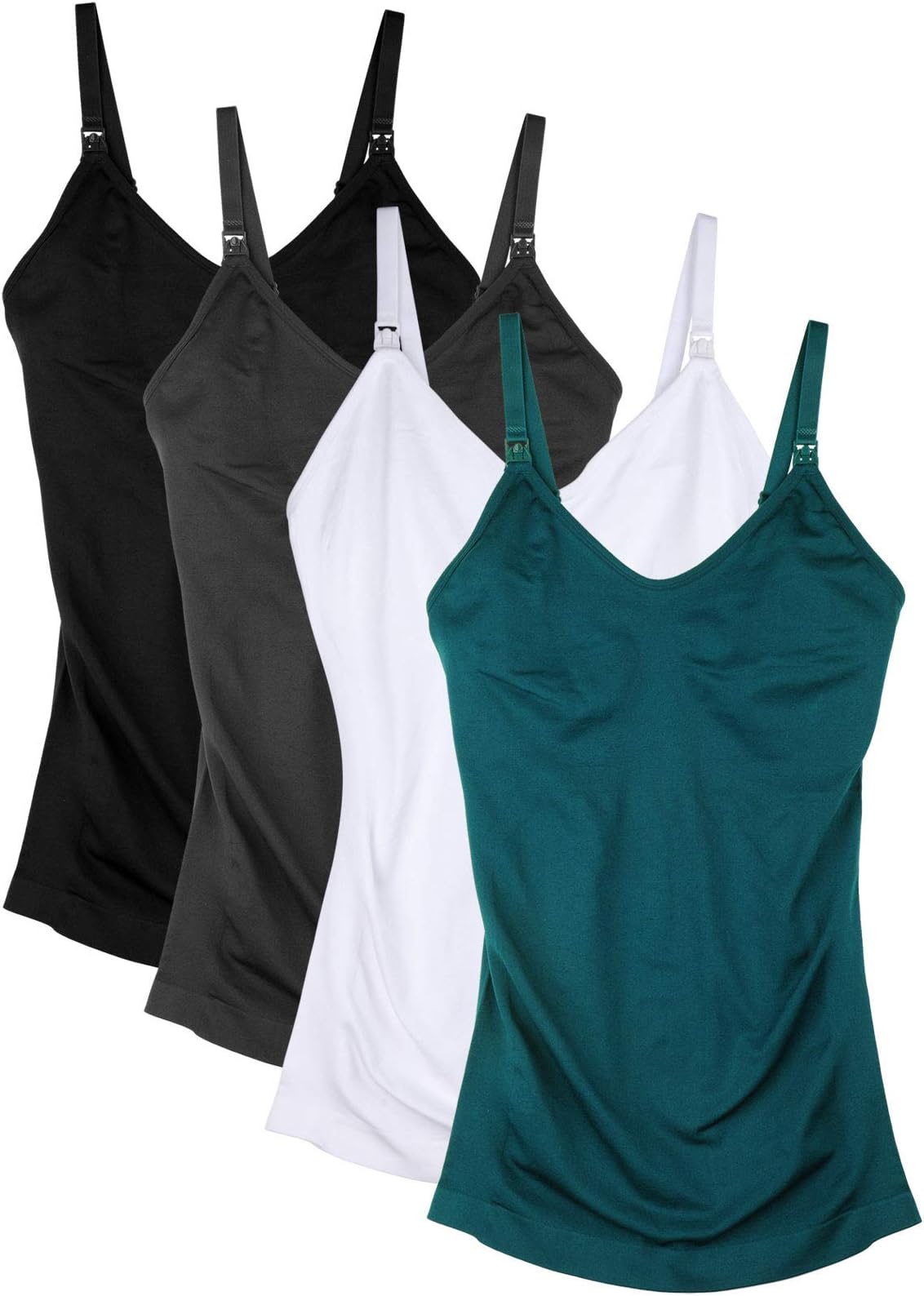 Sponsored Ad - Womens Maternity Nursing Tank Cami for Breastfeeding with Adjustable Straps