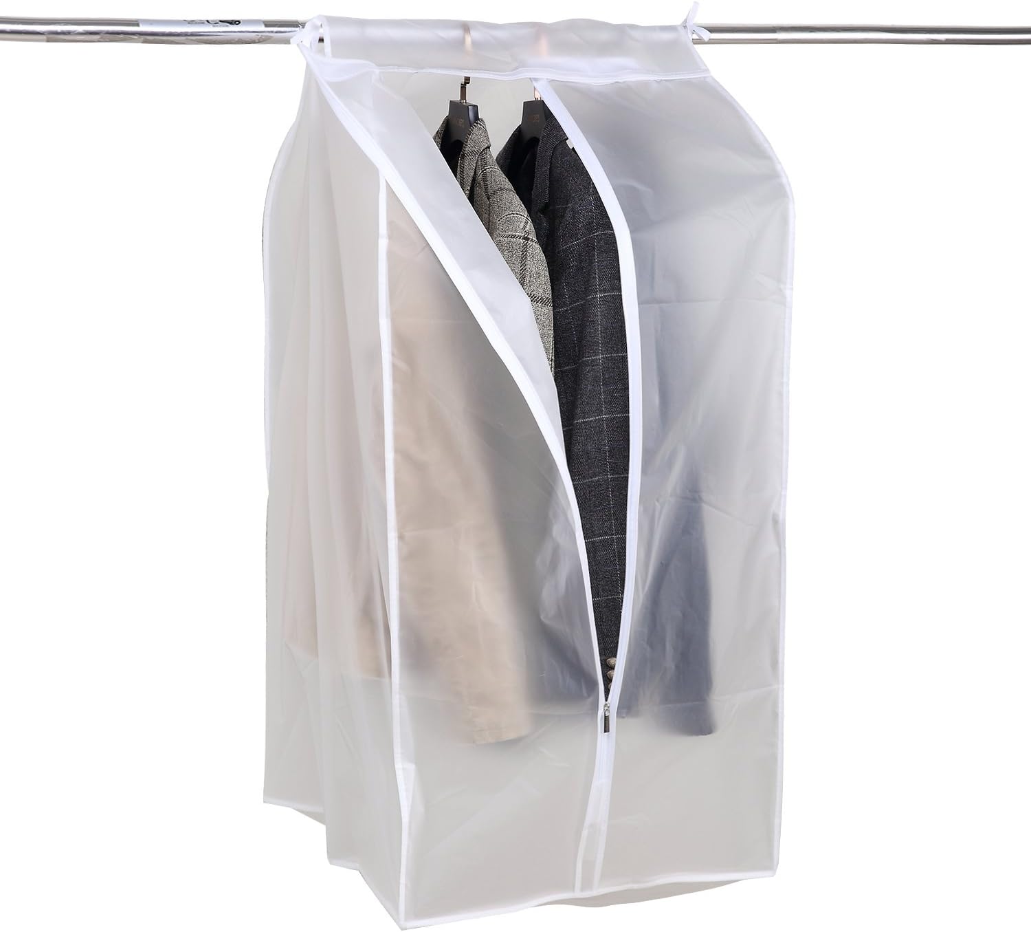 SUCOOL PEVA Frosted Clothes Cover Bag, Washable Hang Clothes Dust Cover Garment Bag(50x58x100cm)