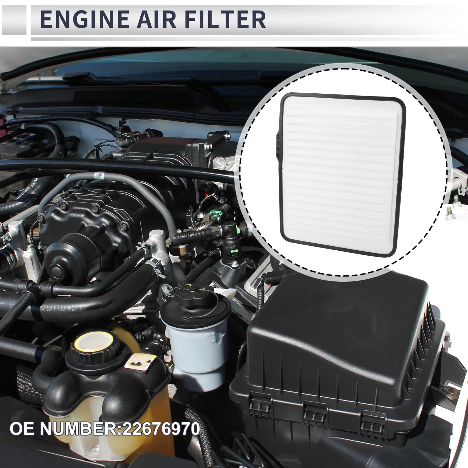 Filtro Aire Motor Coche 22676970 Para Buick Para Lucerne 2007-2011