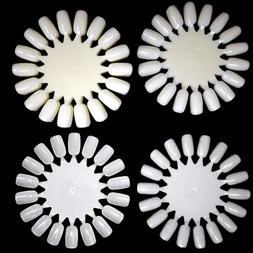 Miniatura 3 de Honbay 20 piezas de plástico 18 puntas de muestras, ruedas de uñas postizas, arte de uñas, rueda de exhibición de esmalte de color para manicura