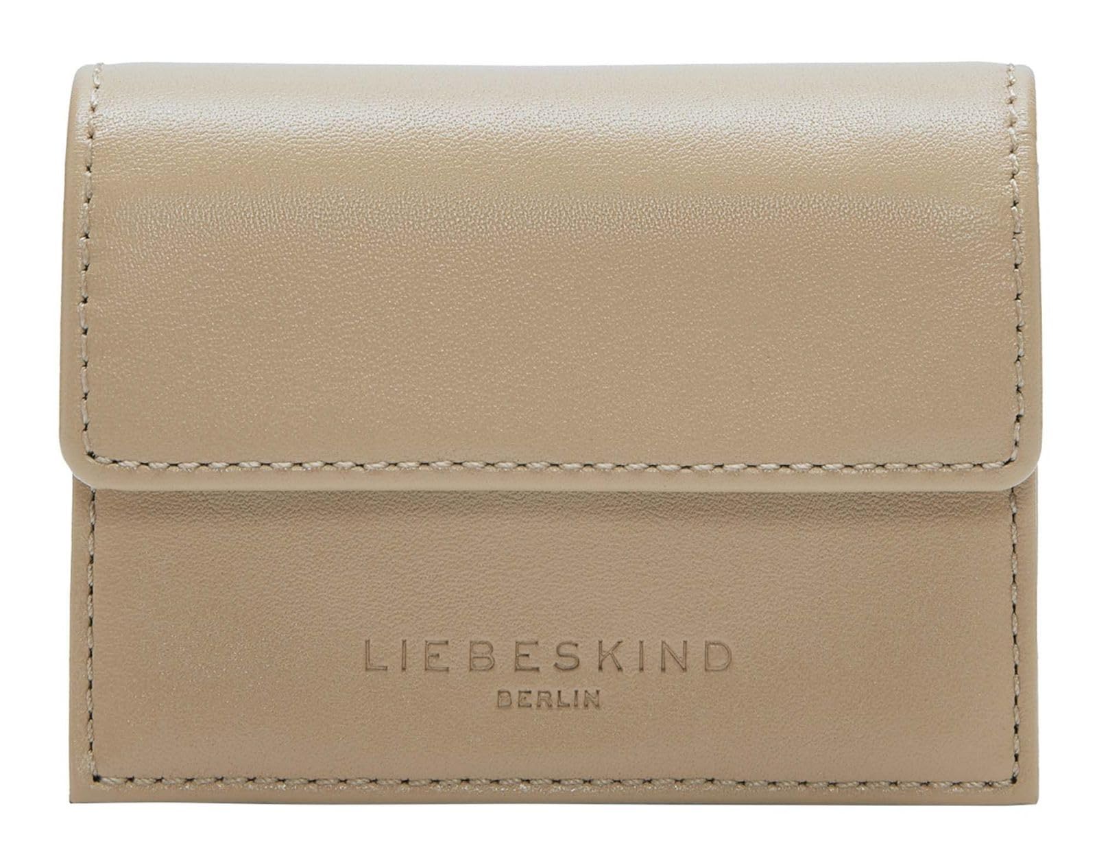 LIEBESKIND Berlin Leather Purse Soft Nappa Akkordeon Wallet Beige Light Brown