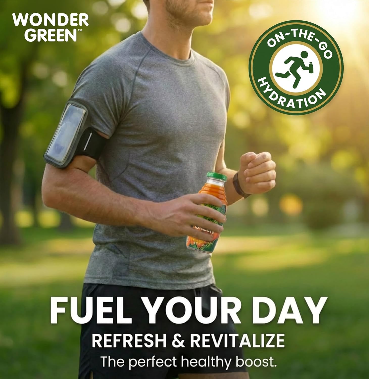 Wonder Green 100% Organic Carrot, Celery & Kale Cold Pressed Juice, 8.45 oz (6 Pack) | Vegetable Juice Blend, All Natural, No Additives or Preservatives, Not from Concentrate