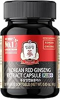 Vista 8 de JUNG KWAN JANG Cápsula de Extracto de Ginseng Rojo Coreano Oro - Suplementos de Energía Veganos - Sin Cafeína y No GMO (600mg, 150 Cápsulas)