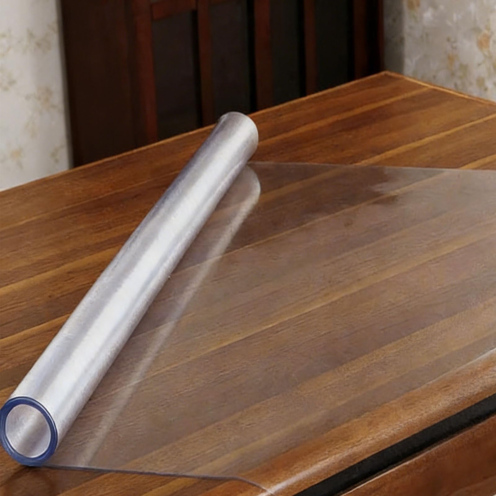 Nappe transparente anti-tache 42x90 cm, film de protection de table pour éliminer les rayures de bureau
