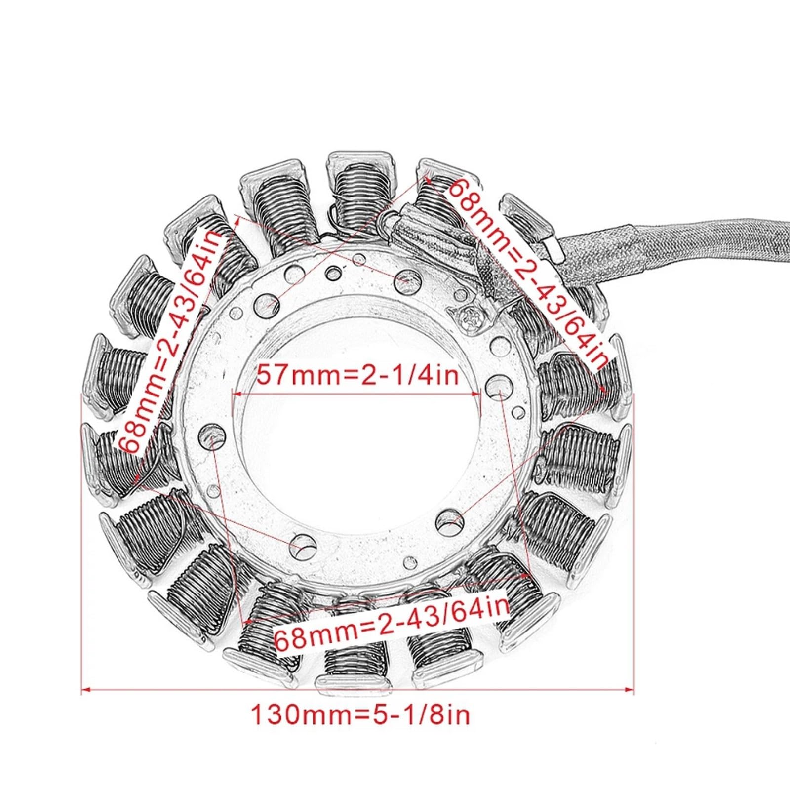 Compatibile Con Suzuki Per AN650Z Per Burgman 650 2013 2014 2015 2016 2017 32101-26J00 Moto Statore Bobina Di Accensione Generatore