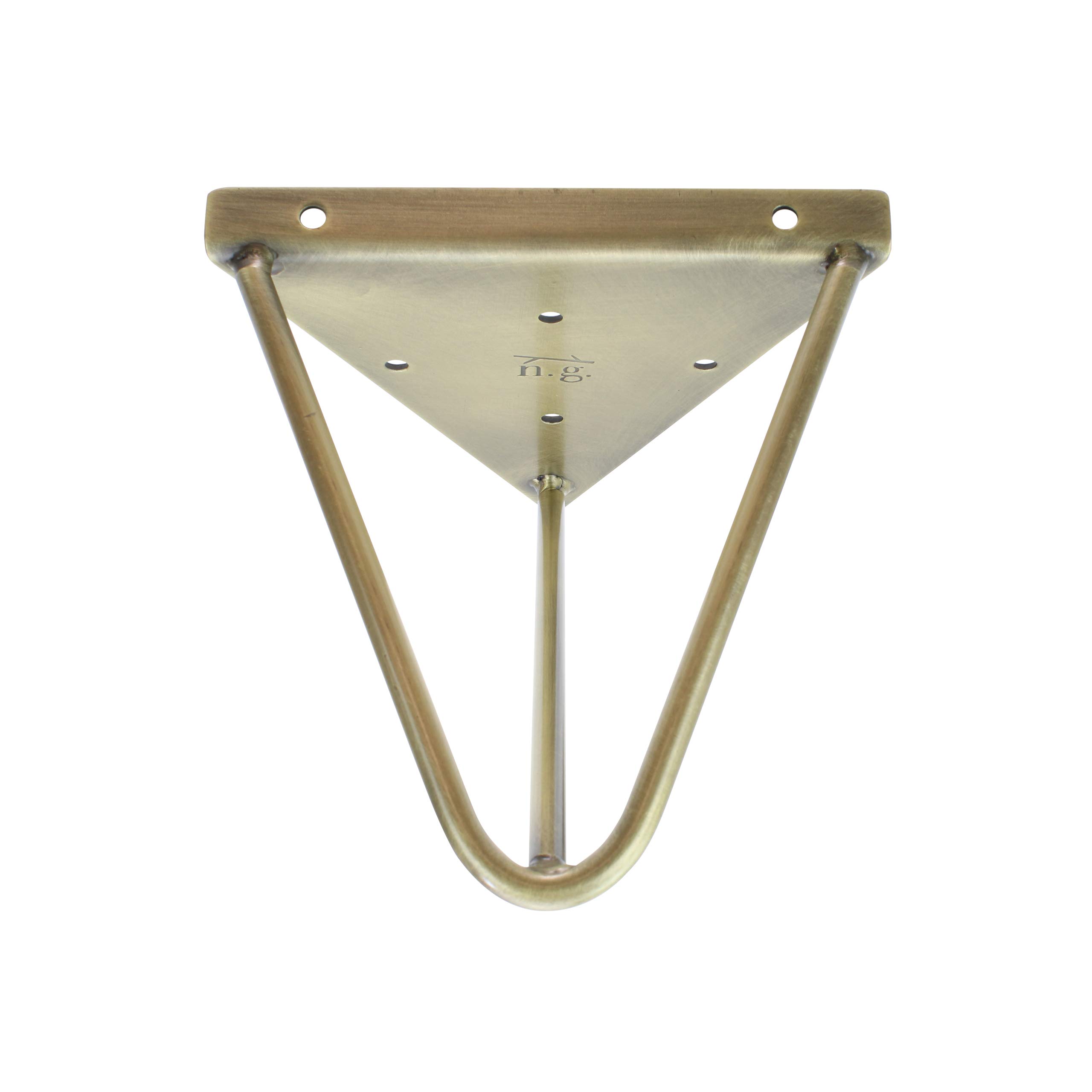 Natural Goods Berlin 2x | Regalhalter, Regalträger, Wandregal | Modell Fhain | viele Farben | (160mm, Antik Gold)