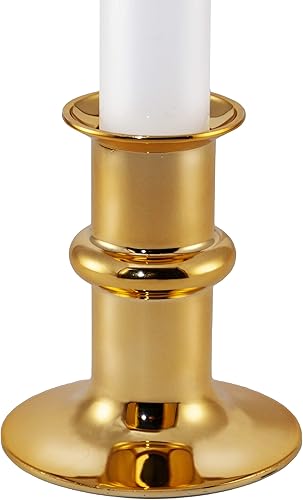 Miniatura 6 de 612 Vermont Velas LED ultra brillantes para ventana con temporizador, funciona con pilas, base de metal, candelabro blanco, altura ajustable