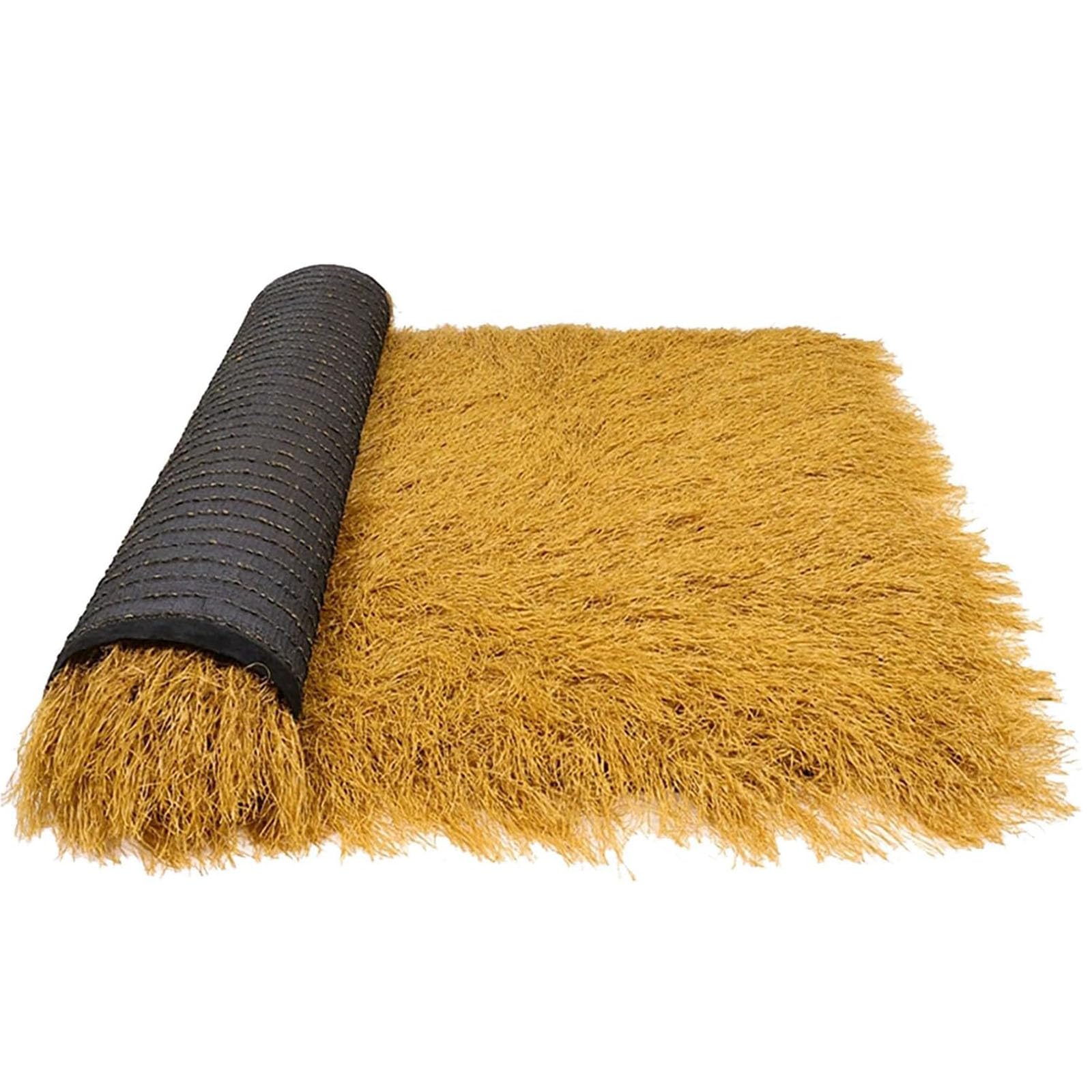 Synthetic Thatch Grass Roof,Commercial Art DIY Crafts, Palapa Thatch Roofing,Yellow Artificial Mexican Straw Roll,Palapa Thatch Roofing Duck Blind Grass Hay Bales for De (3.28ft*32.8ft(1m*10m))