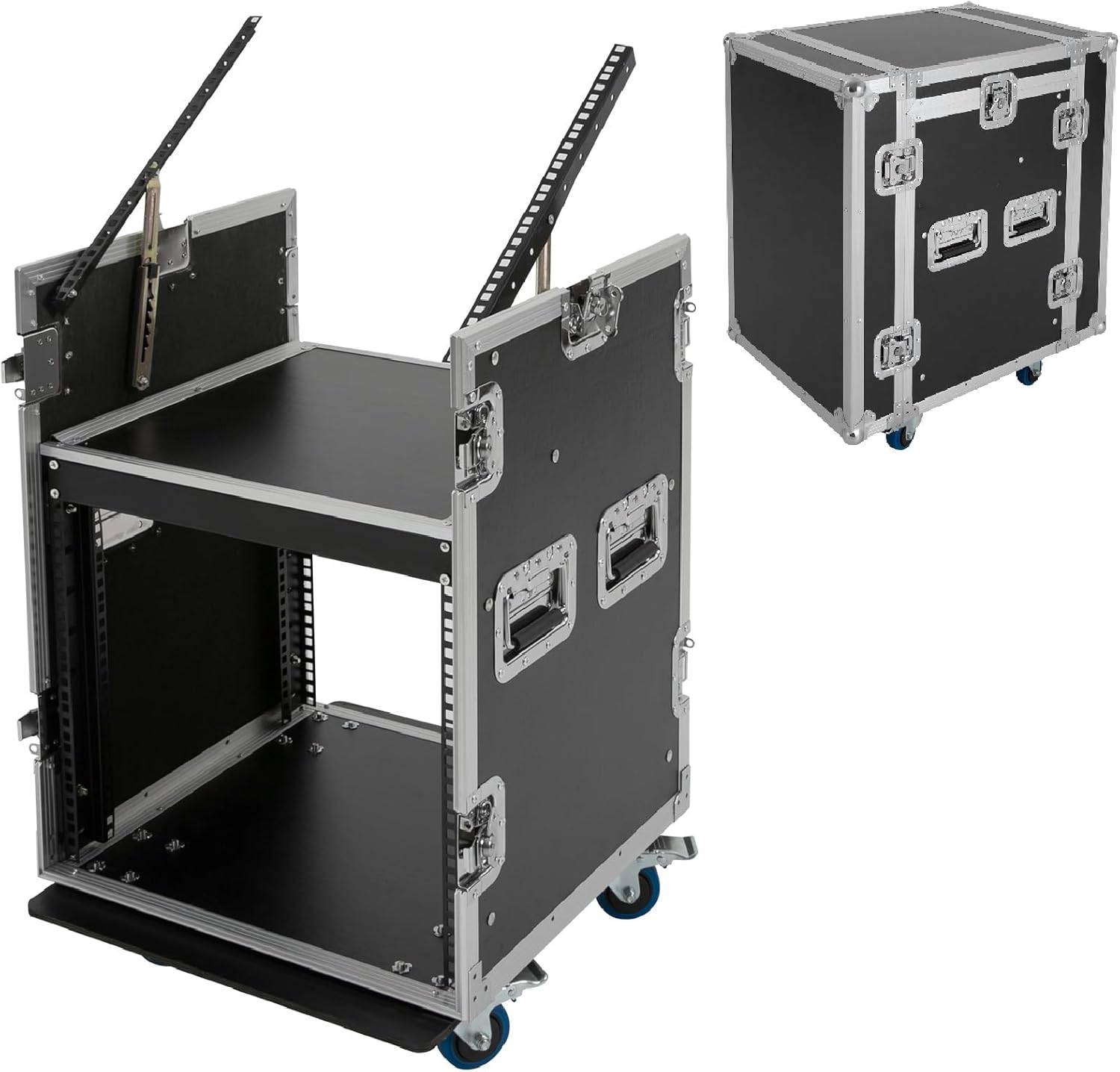 Amazon.com: 10U PA DJ Rack, Heavy Duty Mobile Audio Equipment Cabinet ...