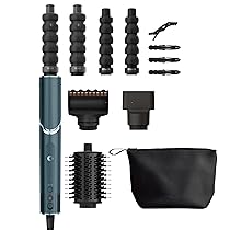 Styler e asciugacapelli Shark FlexStyle 5 in 1 Set Regalo Limited Edition ottanio, cilindri ad aria, FrizzFighter, spazzola ovale, concentratore, pinze, custodia, senza danni da calore HD450TLEU