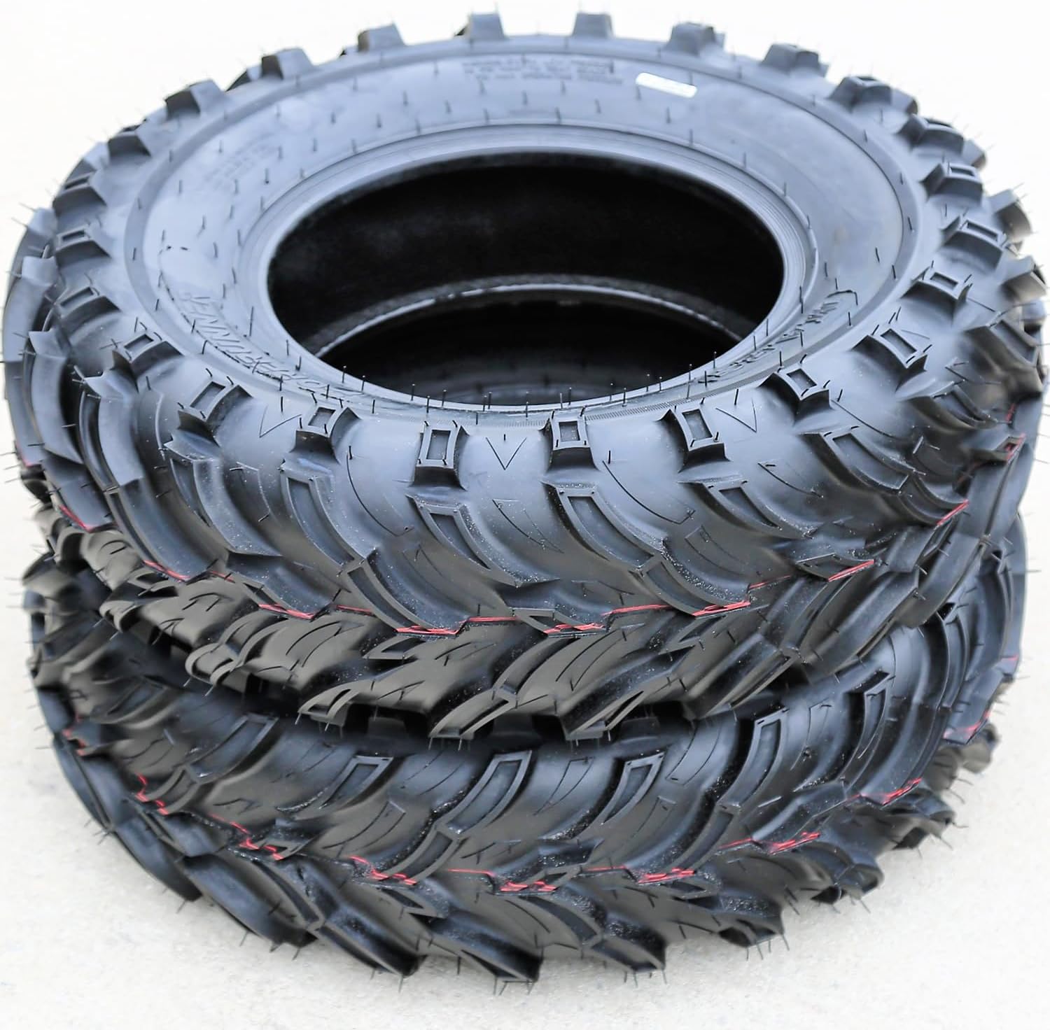 Set Of 2 (TWO) Forerunner Mars B M/T ATV UTV Mud Off-Road Tires-26x9.00-12 26x9-12 26x9x12 49F Load Range 6 Ply BSW Black Side Wall