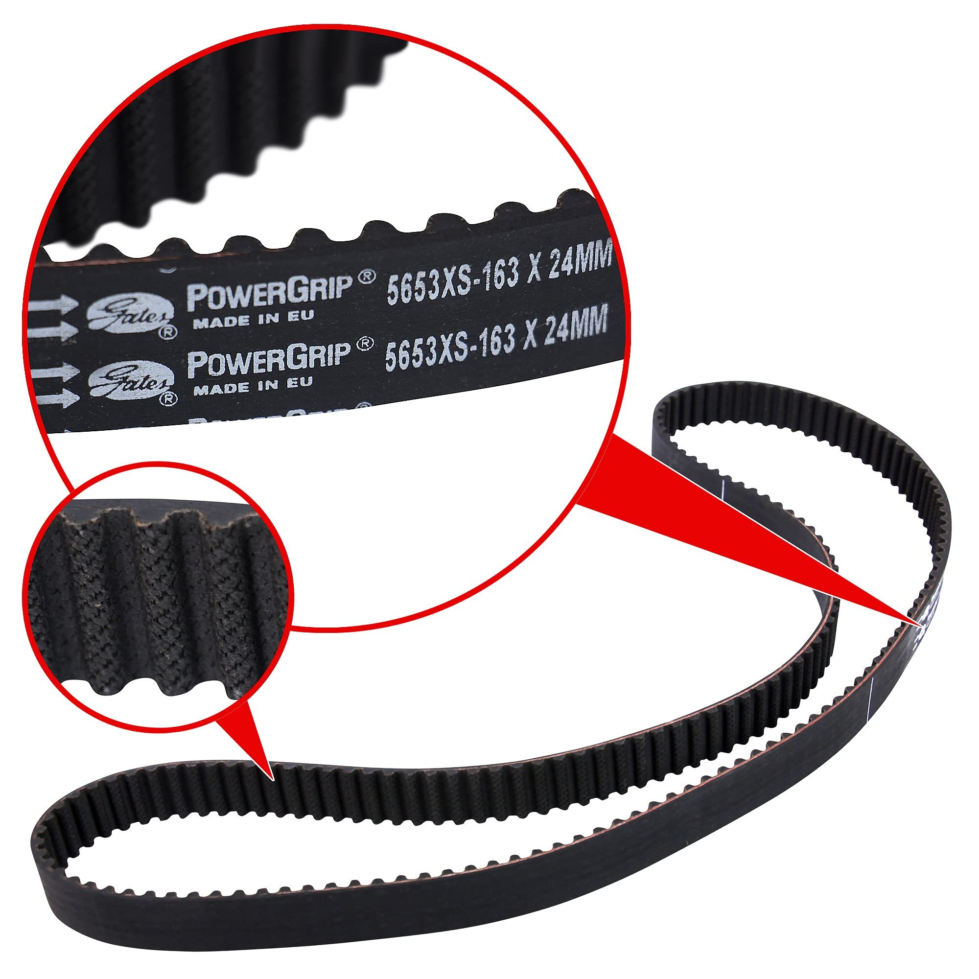 GATES KP15653XS Kit cinghia distribuzione pompa acqua N° denti: 163 24 mm con pompa acqua Compatibilità con ALFA ROMEO 147 937 156 932 156 Sportwagon 932 145 930 146 930 | Compatibile con: ALFA ROMEO 145, 146, 147, 156, 156 Sportwagon