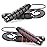 Two pack Jump Rope Skipping Rope for Rope Skipping, Speed Jump Rope for Exercise,Jump Rope for Kids Men Women for Fitness (Red and Black)