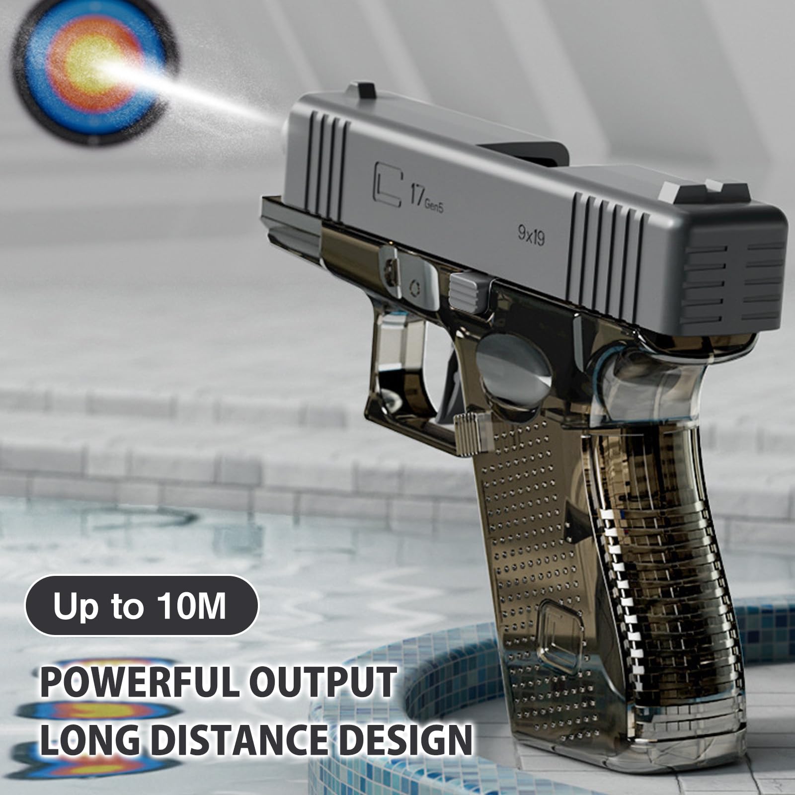 Mini pistolet na wodę, 2 sztuki, mały pistolet na wodę, pistolet natryskowy z tworzywa sztucznego, mały pistolet natryskowy, do aktywności na świeżym powietrzu, na letnie imprezy na świeżym powietrzu