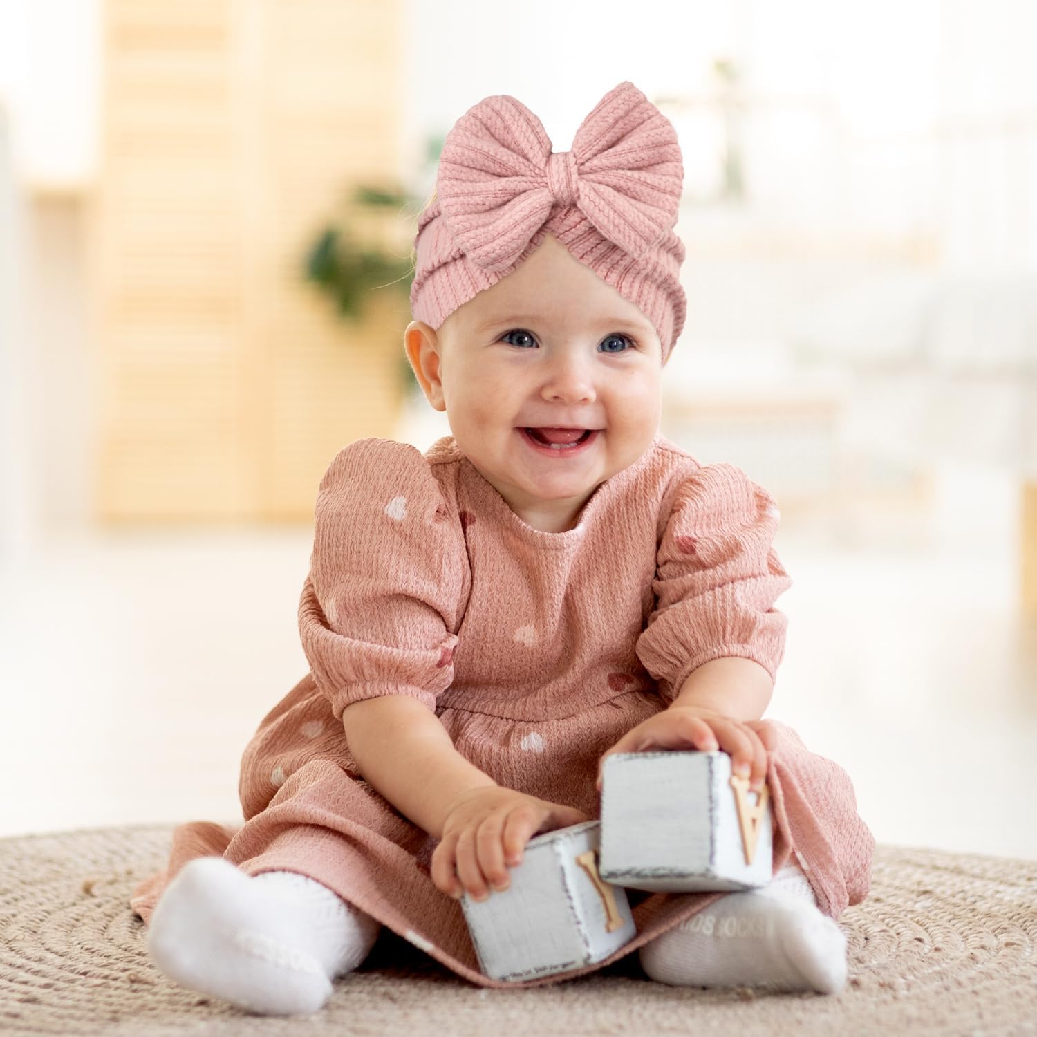 LECTNORE Neugeborenen-Babymütze, weiche, Dehnbare Baby-Turban-Mütze, Säuglings-Mädchen-Jungen-Mütze, Kindergarten-Krankenhaus-Mütze für Neugeborene, Kleinkinder