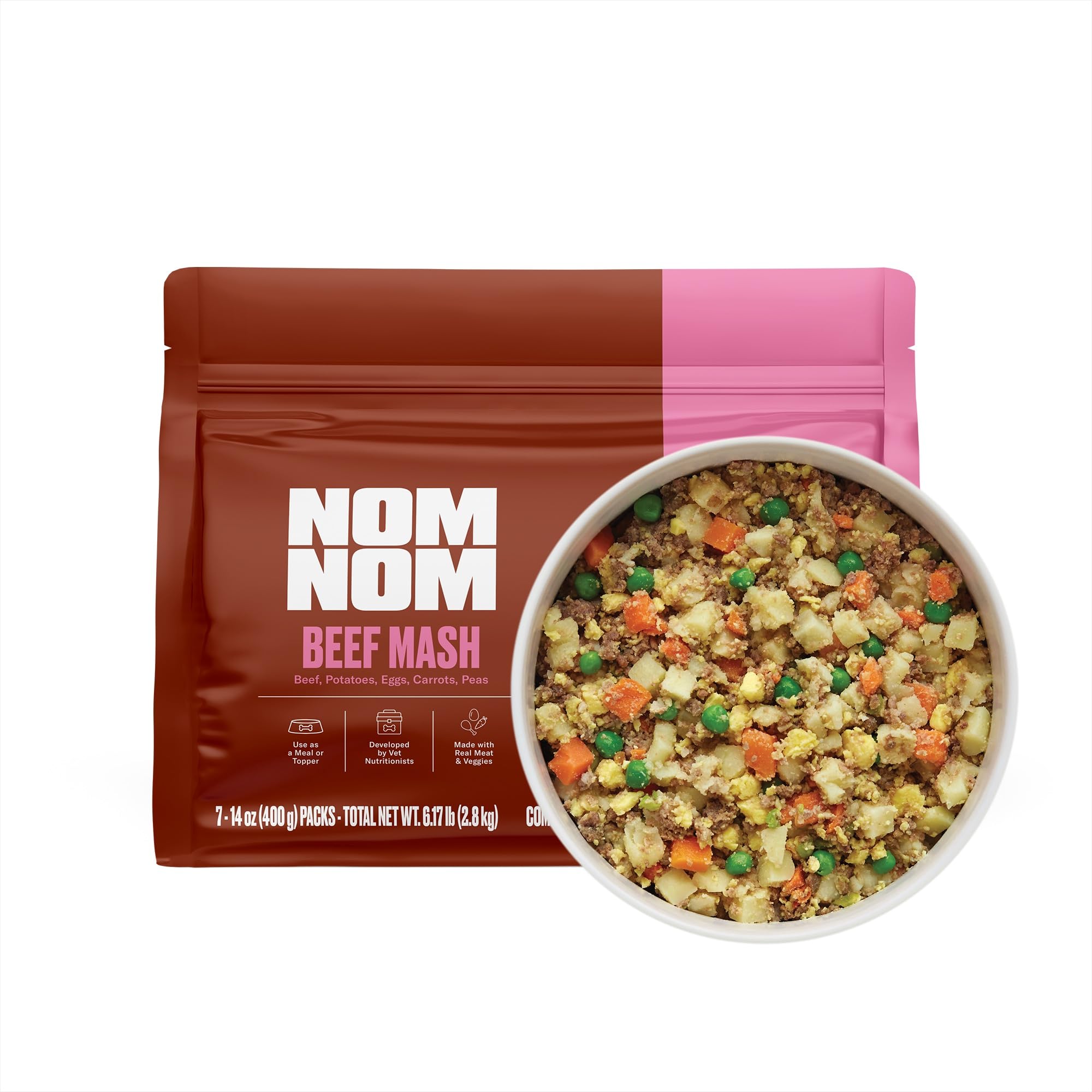 ドッグフード Mammy Nom Nom Freshly-Made Frozen Grain-Free Beef Mash Dog Food – Vet