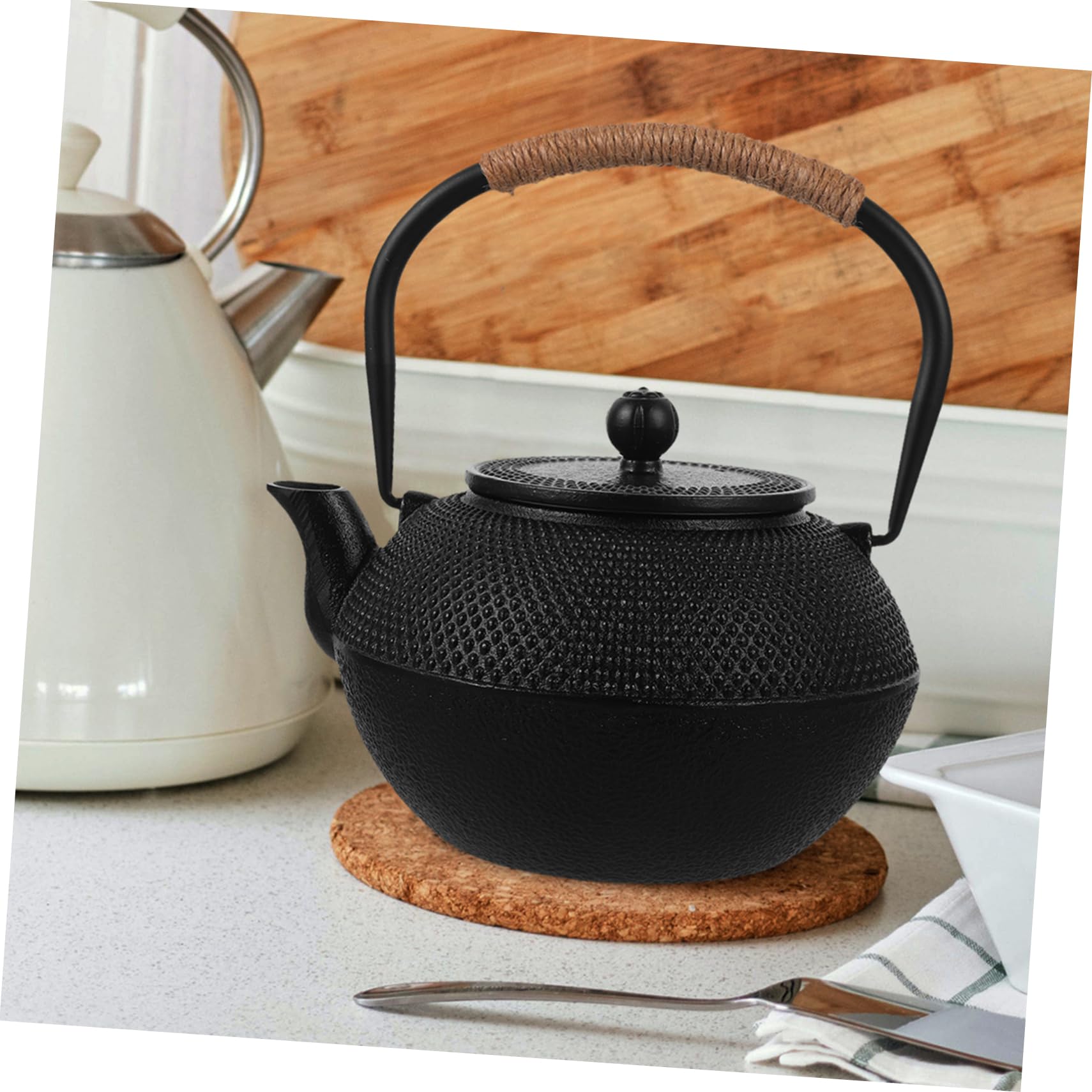 PRETYZOOM Tetera De Hierro Japonesa De Tetera Para Estufa Tapa Para Preparar Té La Cocina