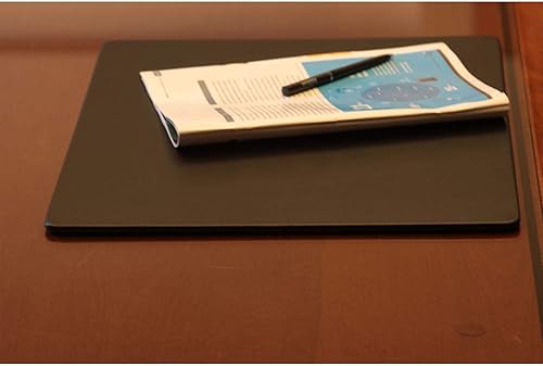 Miniatura 9 de Dacasso Almohadilla protectora para mesa de conferencias de cuero sintético negro de 17 x 14 pulgadas