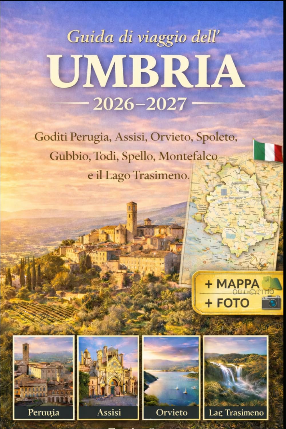 Guida di viaggio dell'Umbria 2026-2027: Goditi Perugia, Assisi, Orvieto, Spoleto, Gubbio, Todi, Spello, Montefalco e il Lago Trasimeno con le migliori ... dettagliate e consigli di viaggio essenziali