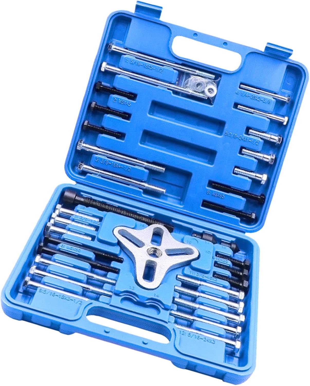 45Pcs High Carbon Steel Steering Wheel Puller Set Balancers Puller for Car and SUV Repair Tasks