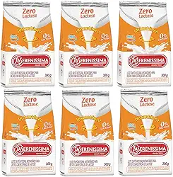 Combo 6 Un Leite em pó Zero Lactose integral instantâneo La Sereníssima 300g
