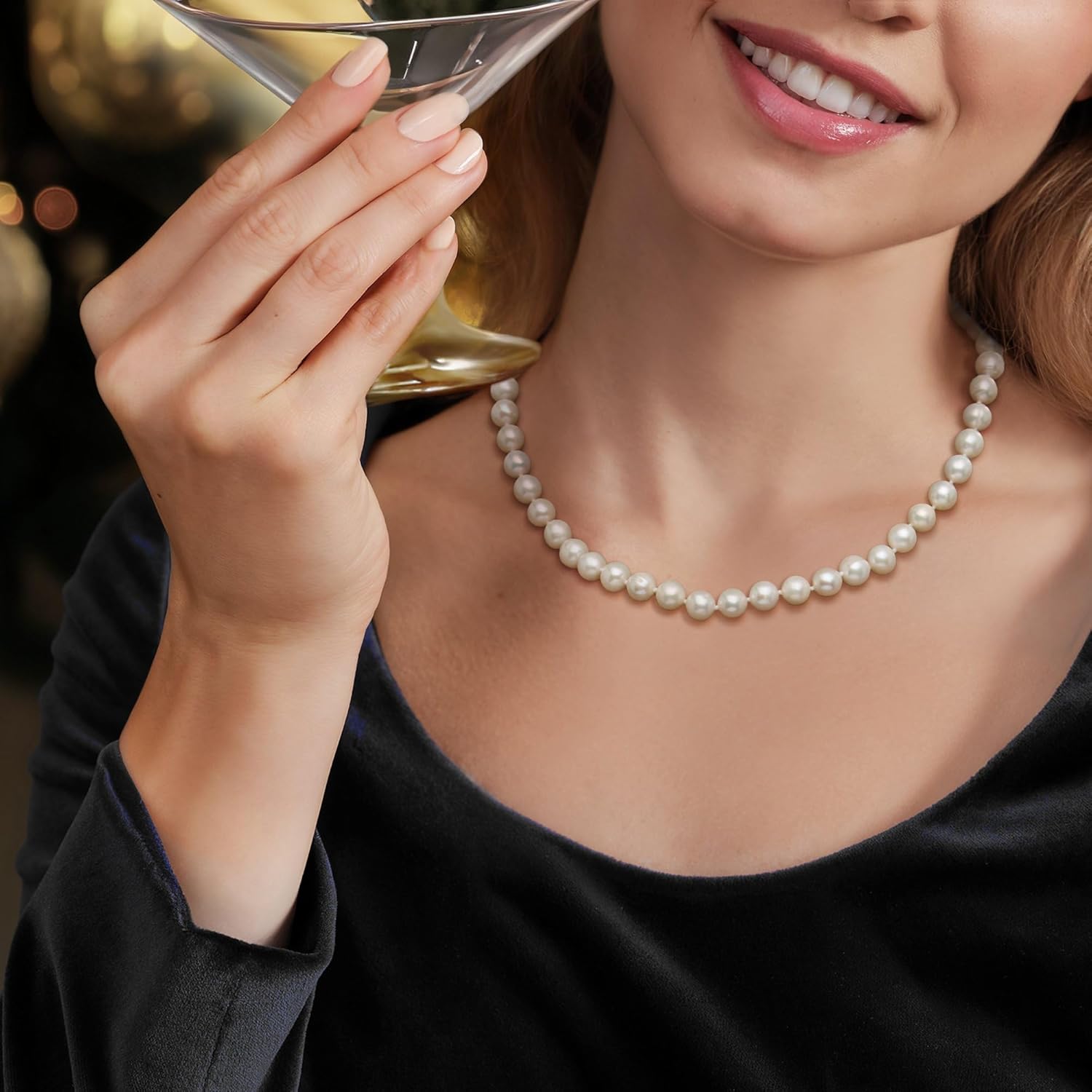 Ross-Simons 7-8mm Cultured Pearl Necklace With Sterling Silver