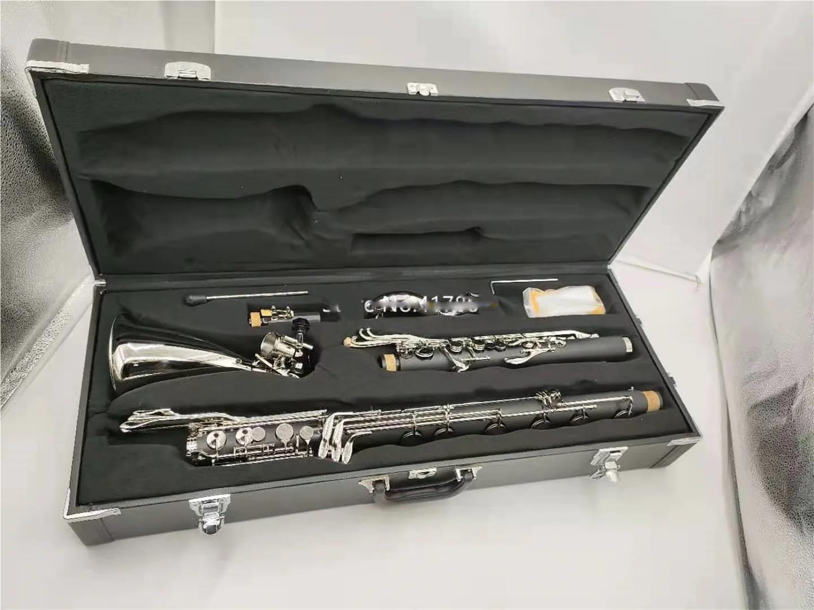 Klarnet Bb Początkujących Klarnet Basowy Z Niklowanymi Klawiszami C Profesjonalny Instrument (zawiera Ustnik I Futerał)
