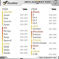 Vista 2 de Raidbee® Repuesto de limpiaparabrisas trasero de 14 pulgadas para Mazda CX-5 2013-2023/CX-7 2007-2012/CX-9 2007-2023, Jeep Cherokee 2014-2022