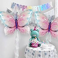 Vista 52 de 9 Pcs Zebra Elephant Jungle Safari Balloons Foil Helium Monkey Lion Zebra Giraffe Leopard Crocodile Bee Fox Shaped Animal Balloons for Wildlife