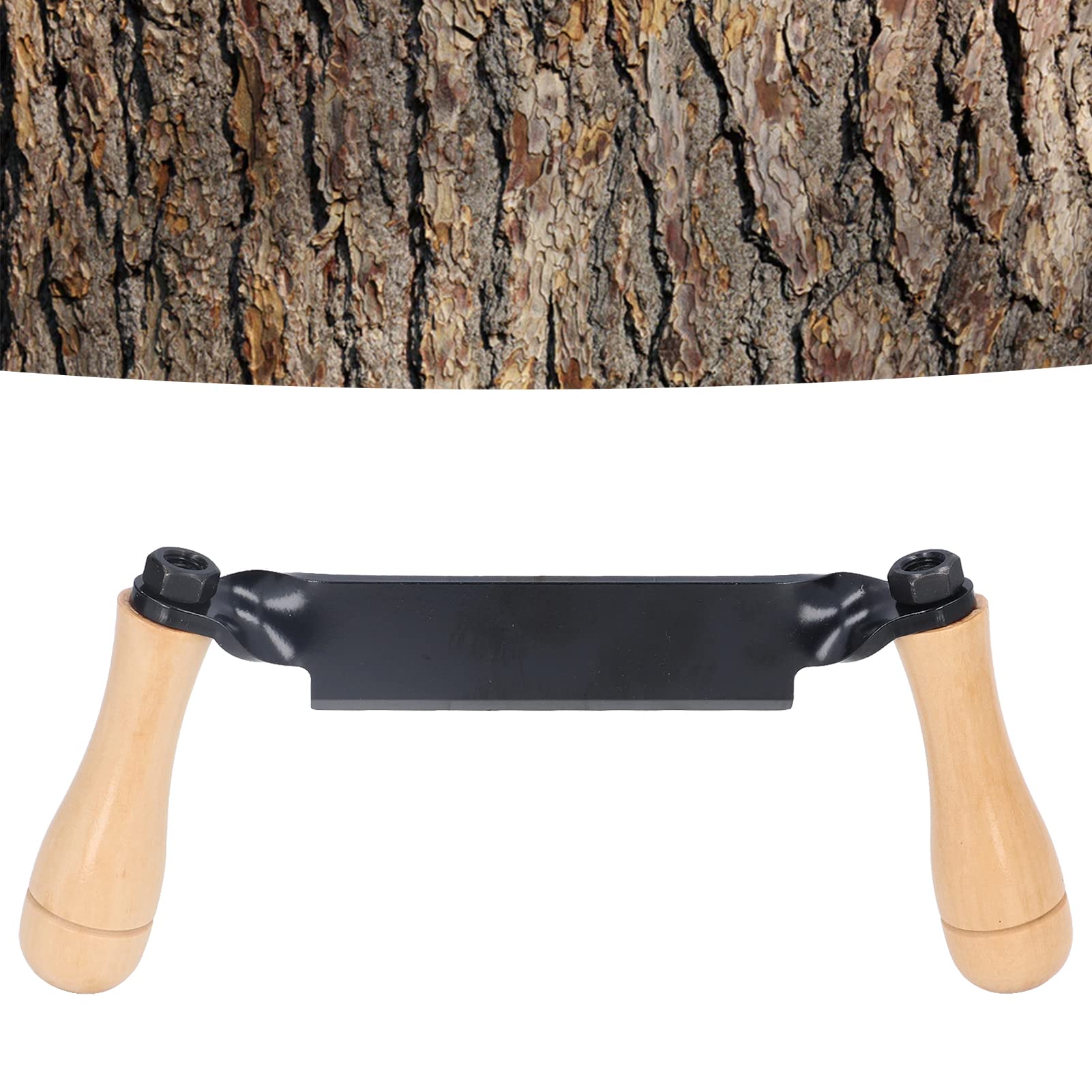 Gerades Ziehmesser Straight Draw Shave Tool 8 Zoll Holzbearbeitung Entrindungswerkzeug mit Holzgriff