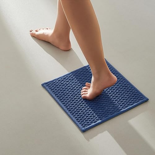 Miniatura 131 de Alfombras de baño antideslizantes, lavables, superabsorbentes, delgadas, pequeñas, de secado rápido, de pelo bajo, color gris oscuro, 16 x 24 Gris