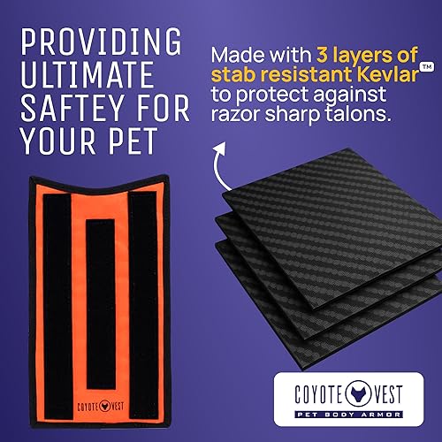 Miniatura 9 de CoyoteVest SpikeVest - Chaleco de arnés para perro, accesorios reflectantes para perros con picos para proteger a tu mascota de ataques de Raptor y