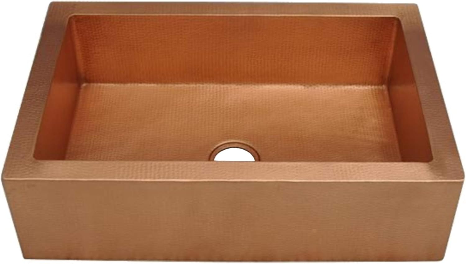 Soluna Farmhouse Copper Sink Matte Copper 25" Small Copper Kitchen