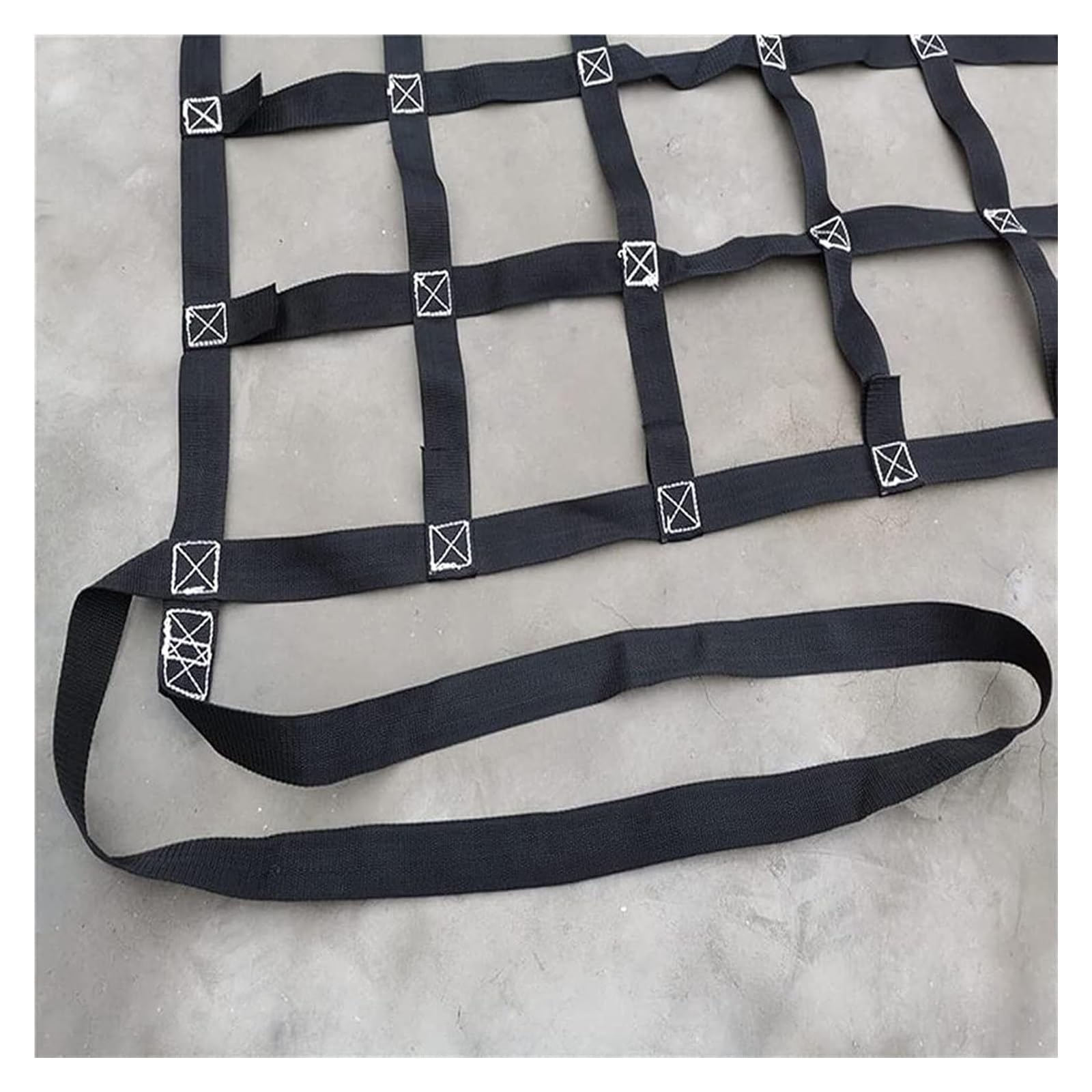 Tragkraft 0,3–3,5 Tonnen, Ladungsnetz for die Ladefläche von Pickups, reißfestes, starkes, tragendes Sicherheitsnetz,Lasthebe-Netz(1.5 X 1.5M/Mesh 10cm/Load 500kg)