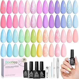 Beetles Pastel Gel Polish Set - Rainbow Dreamscape 25 Colors Spring Gel ...