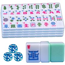 1.8-inch Large Mahjong Set 160 Green Extra Large American Mahjong Set