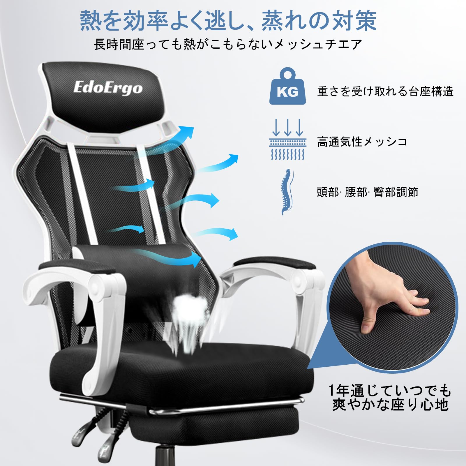 Amazon.co.jp: [Supzmg] オフィスチェア 椅子 テレワーク 疲れない 