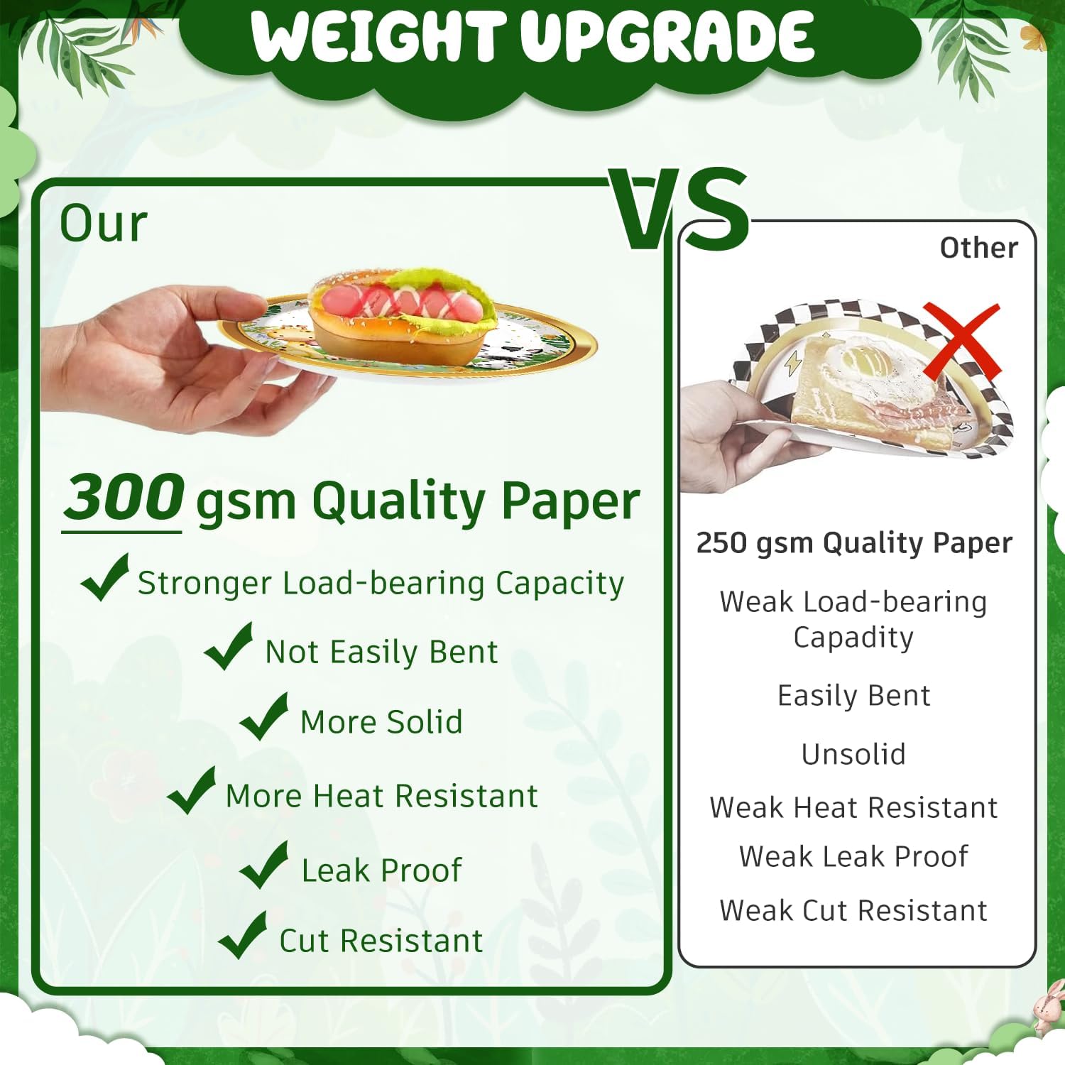 cocomigo 300PCS Safari Baby Shower Decorations, 30 Safari Theme Tableware, All-in-1 Pack Includes Backdrop Tablecloth Balloon Boxes Balloon Kit for Baby Shower Decorations Boy