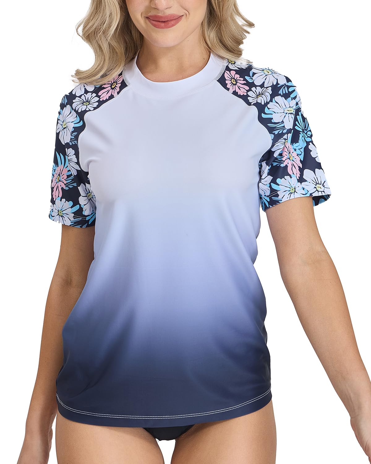 UPSOWER Damen Schwimmshirt Rashguard Kurzarm – UV-Schutz 50+ für Strand & Wassersport, Schnelltrocknend, 4-Wege-Stretch, Atmungsaktiv, Leichtes Material für Schwimmen, Surfen & SUP