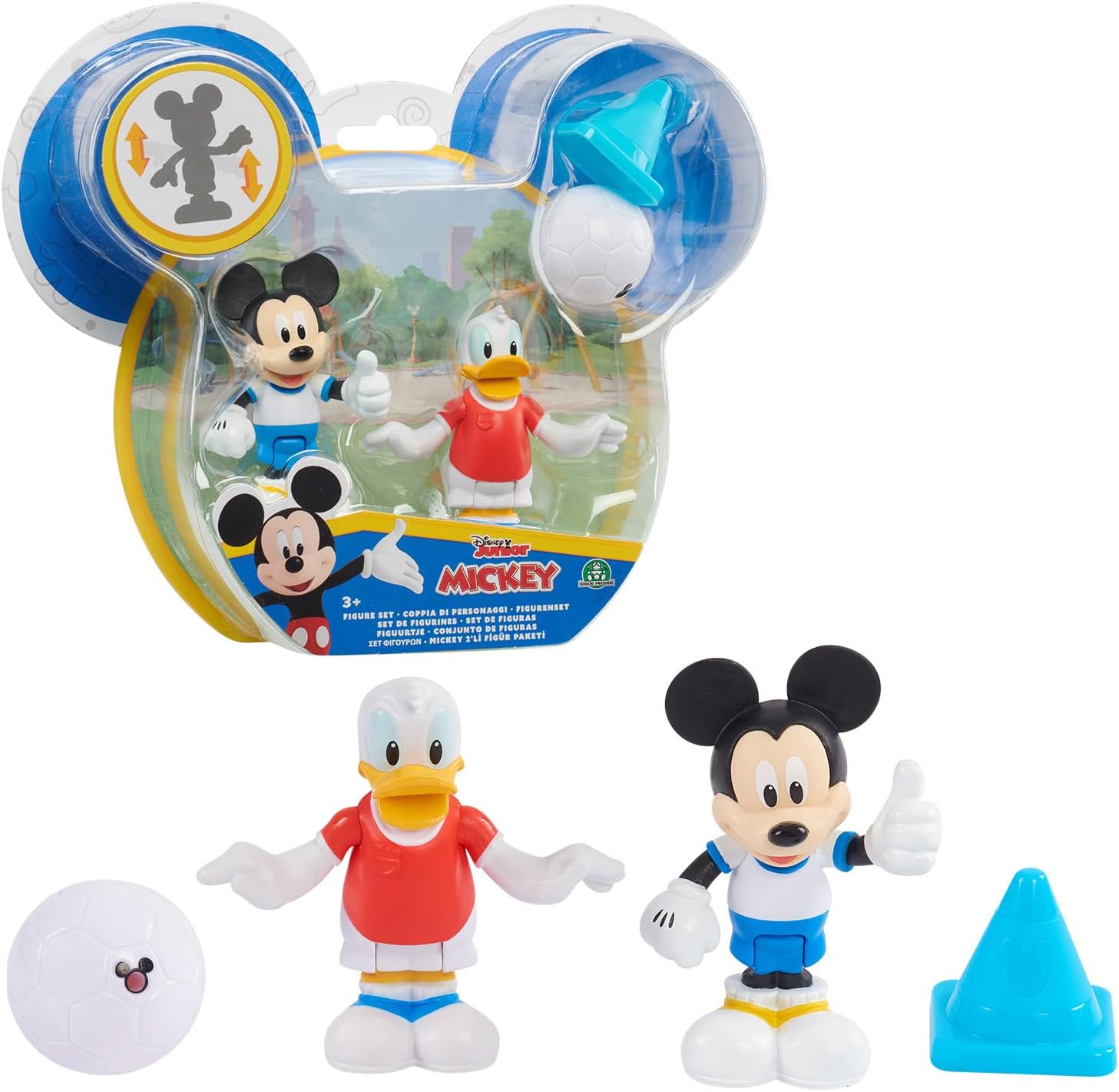 Mickey Mouse 2 Articulated Figurines 7.5 cm with Accessories, Various Designs Available, Toy for Children Aged 3 Years, MC04