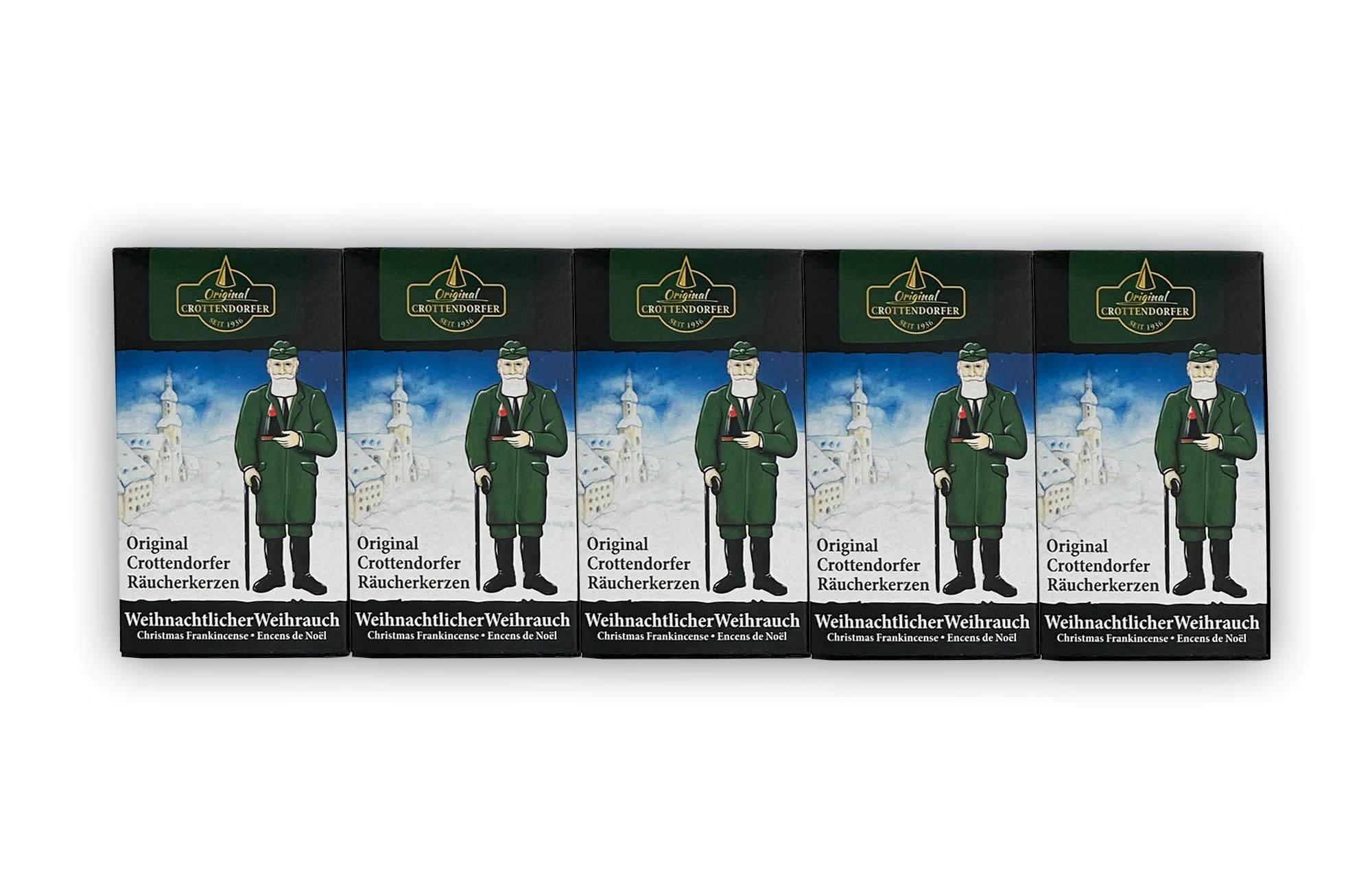 Crottendorfer Räucherkerzen Christmas incense / 5 x 24 pieces
