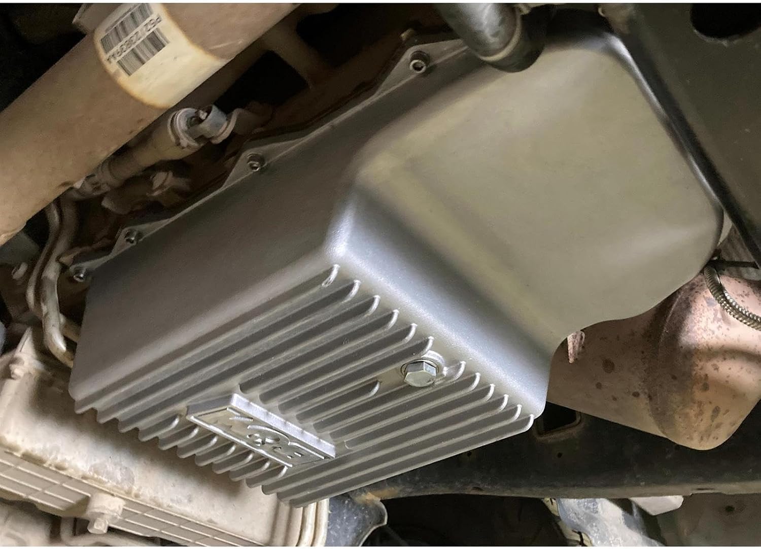 B&M 70395 Hi-Tek Transmission Pan Natural